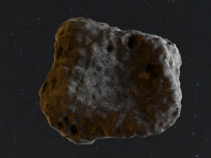 Detailed asteroids space rocks high-poly 3D Model