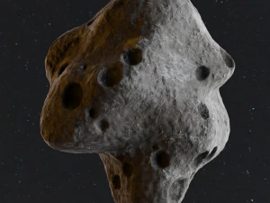 Detailed asteroids space rocks high-poly 3D Model
