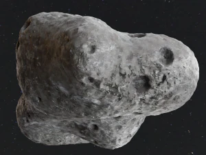 Detailed asteroids space rocks high-poly 3D Model