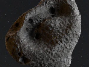 Detailed asteroids space rocks high-poly 3D Model