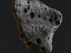 Detailed asteroids space rocks high-poly 3D Model