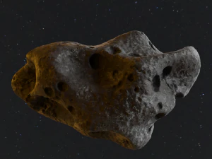 Detailed asteroids space rocks high-poly 3D Model
