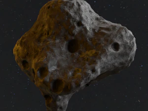 Detailed asteroids space rocks high-poly 3D Model