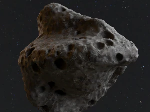 Detailed asteroids space rocks high-poly 3D Model