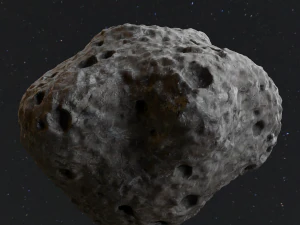 Detailed asteroids space rocks high-poly 3D Model