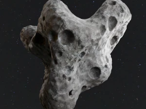 Detailed asteroids space rocks high-poly 3D Model