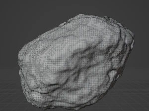 Detailed asteroids space rocks high-poly 3D Model