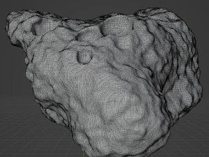Detailed asteroids space rocks high-poly 3D Model
