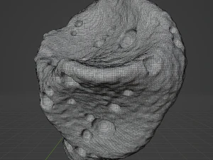 Detailed asteroids space rocks high-poly 3D Model