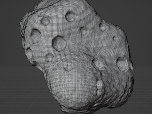 Detailed asteroids space rocks high-poly 3D Model
