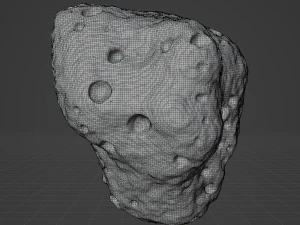 Detailed asteroids space rocks high-poly 3D Model