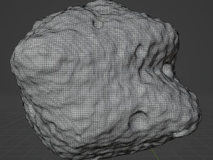 Detailed asteroids space rocks high-poly 3D Model