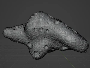 Detailed asteroids space rocks high-poly 3D Model