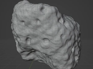 Detailed asteroids space rocks high-poly 3D Model