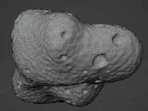 Detailed asteroids space rocks high-poly 3D Model