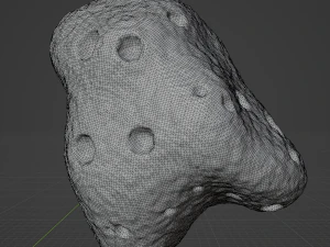 Detailed asteroids space rocks high-poly 3D Model