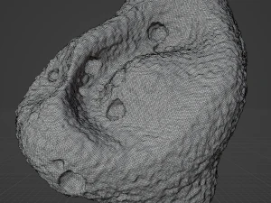 Detailed asteroids space rocks high-poly 3D Model