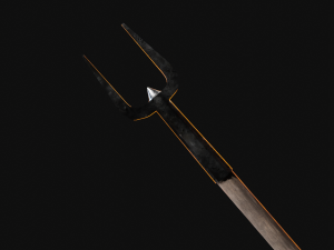 Medieval Polearms metal wood Low-poly Modello 3D
