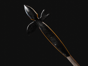 Medieval Polearms metal wood Low-poly Modello 3D