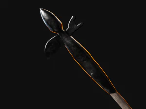 Medieval Polearms metal wood Low-poly 3D Model