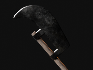 Medieval Polearms metal wood Low-poly Modello 3D