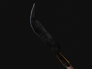Medieval Polearms metal wood Low-poly Modello 3D