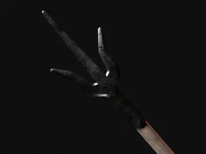 Medieval Polearms metal wood Low-poly 3D Model