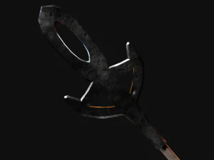 Medieval Polearms metal wood Low-poly 3D Model