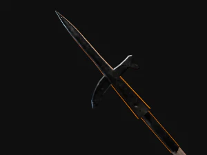 Medieval Polearms metal wood Low-poly 3D Model