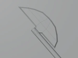 Medieval Polearms metal wood Low-poly 3D Model