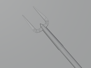 Medieval Polearms metal wood Low-poly Modello 3D