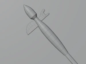 Medieval Polearms metal wood Low-poly 3D Model