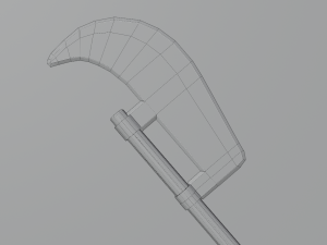 Medieval Polearms metal wood Low-poly Modello 3D