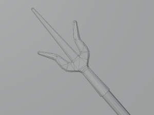 Medieval Polearms metal wood Low-poly Modello 3D