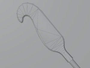 Medieval Polearms metal wood Low-poly Modello 3D