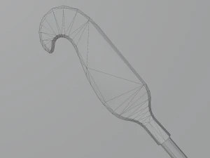 Medieval Polearms metal wood Low-poly 3D Model