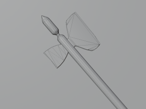 Medieval Polearms metal wood Low-poly Modello 3D
