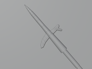 Medieval Polearms metal wood Low-poly Modello 3D