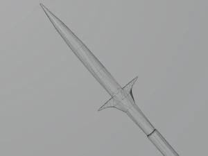 Medieval Polearms metal wood Low-poly 3D Model