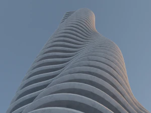 Futuristic Building Concept 3D Model