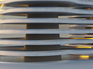 Futuristic Building Concept Model 3D