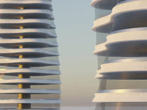 Futuristic Building Concept 3D Model