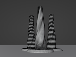 Futuristic Building Concept Model 3D