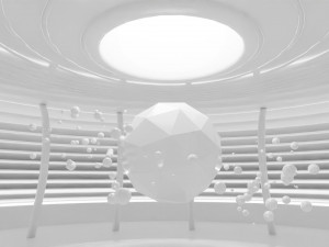 Concept space interior empty rooms Modelo 3D
