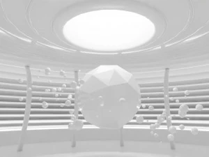 Concept space interior empty rooms 3D Model