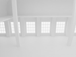 Concept space interior empty rooms Modelo 3D