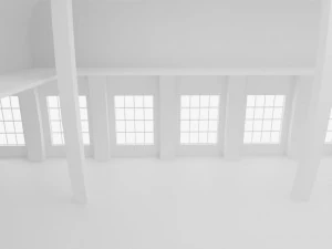 Concept space interior empty rooms 3D Model
