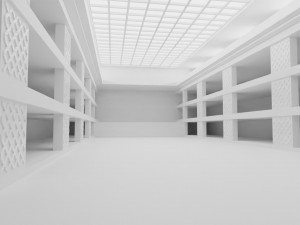 Concept space interior empty rooms Modelo 3D