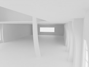 Concept space interior empty rooms Modelo 3D