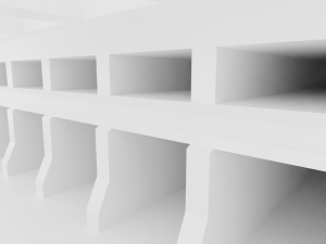 Concept space interior empty rooms Modelo 3D